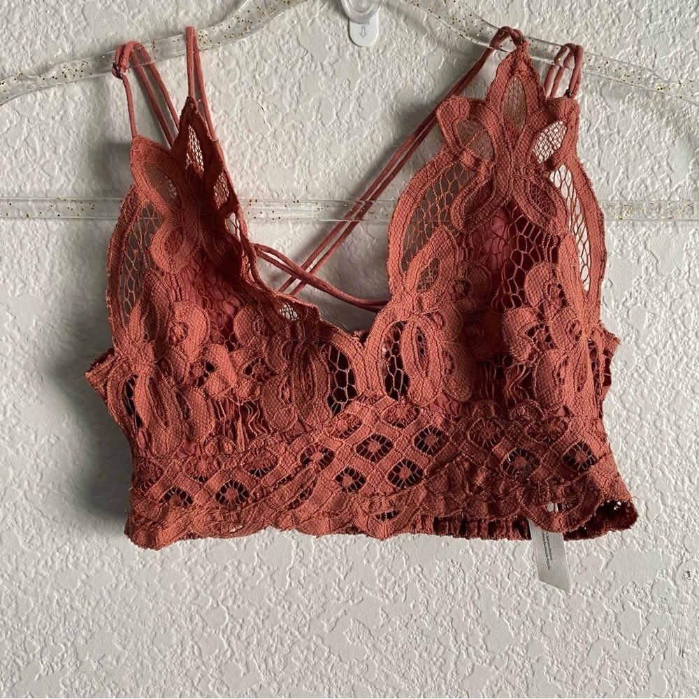 Free People-Lace Adella Bralette Top NEW